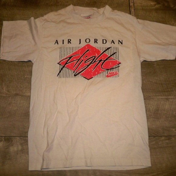 Vtg Nike Air Flight Men's Tshirt Tee White Small - Picture 1 of 9